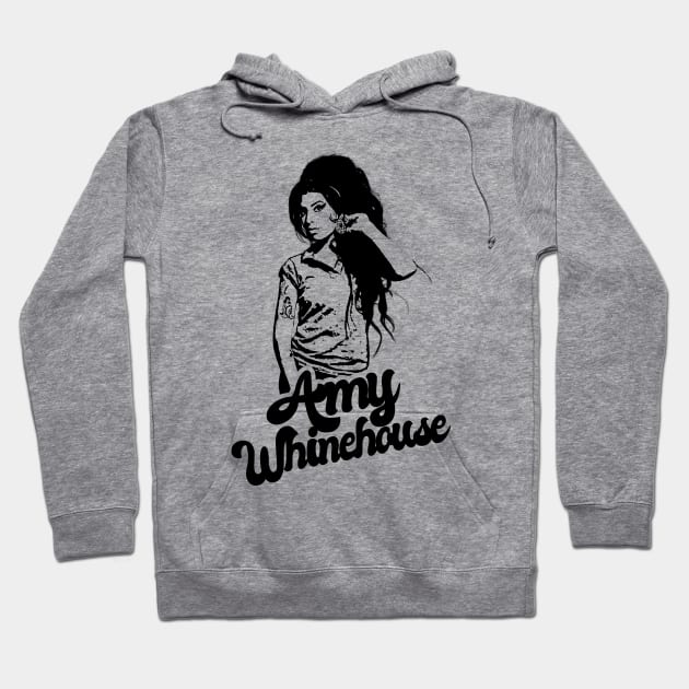 Amy Whinehouse Style Classic Hoodie by Hand And Finger